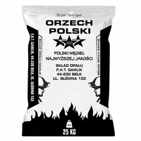 Saco de carbón vegetal de nogal polaco 29 MJ – 20 x 25 kg